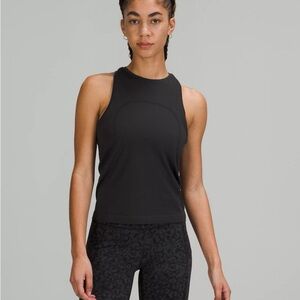 Lululemon Swiftly Tech High Neck Tank Top 2.0 Race length 6 Black Like New